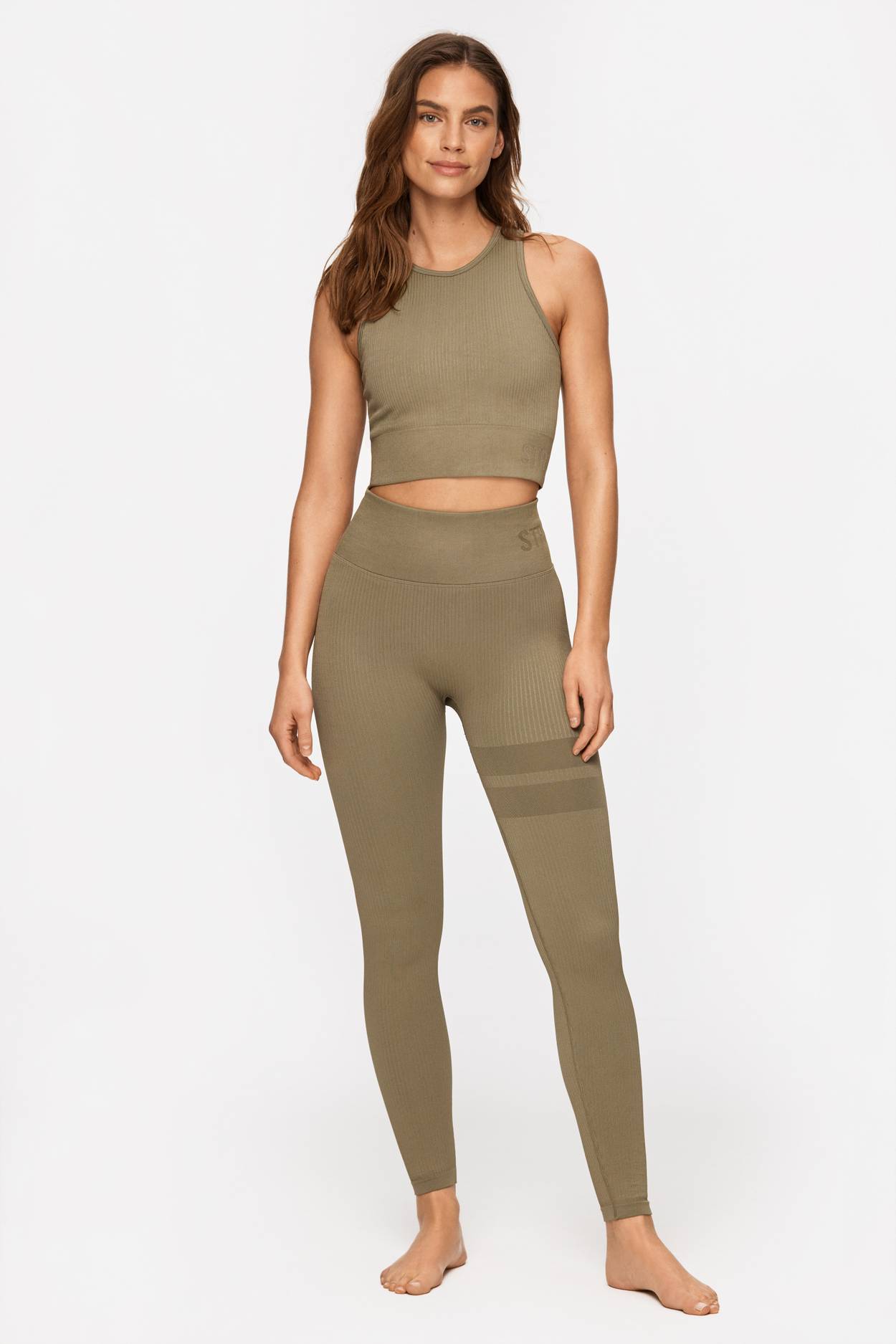 Seamless Rib Crop Top with Lace at Back, Ardene in 2023