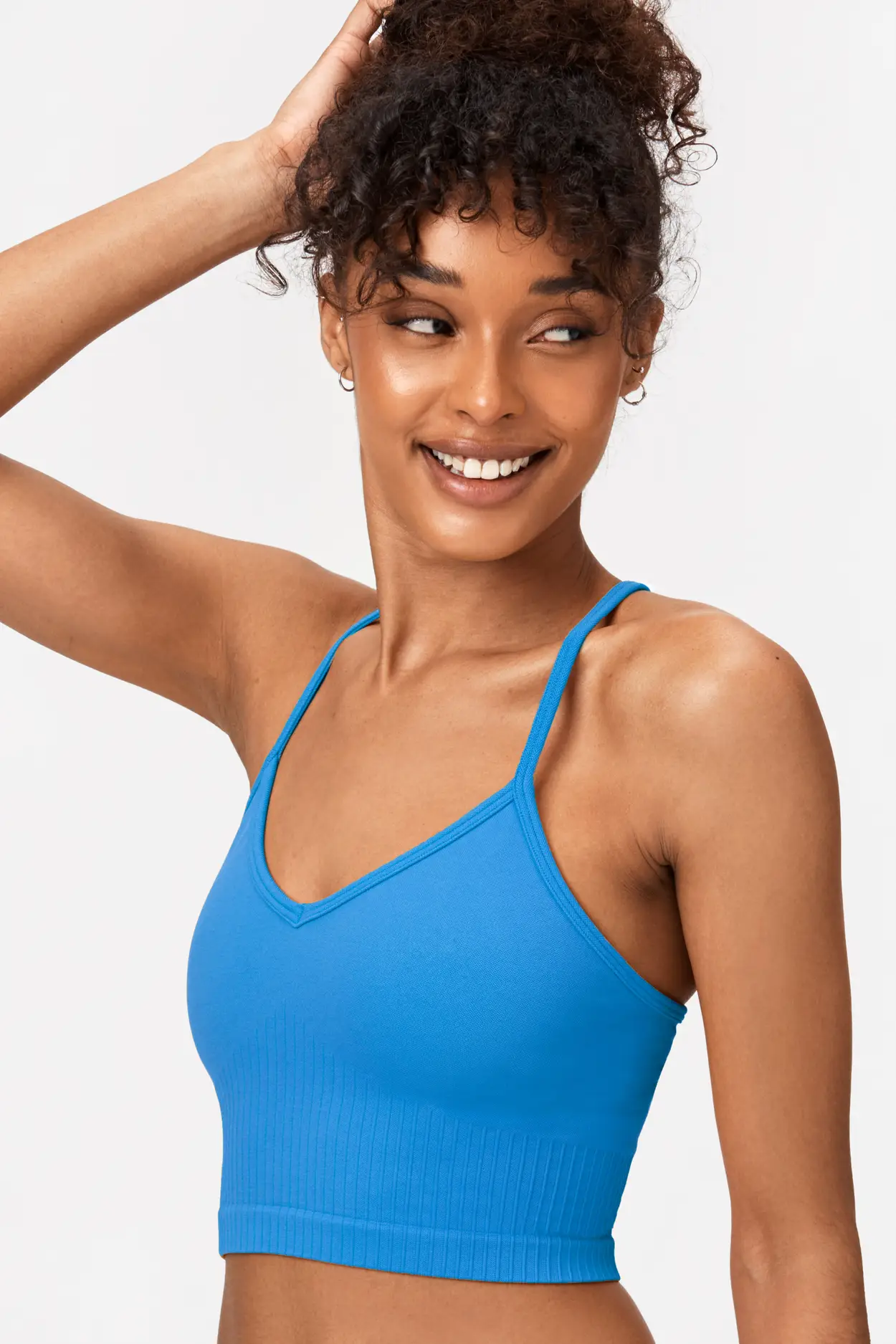 cropped terry athletic tank