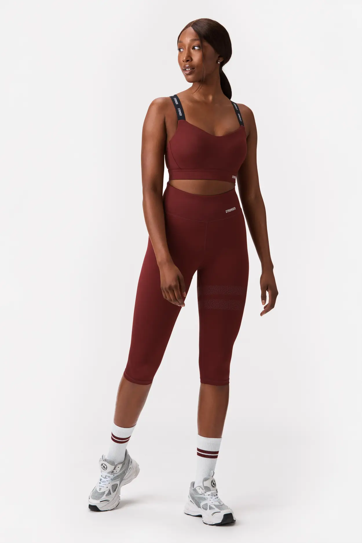 Red Capri Leggings I High Waist I STRONGER