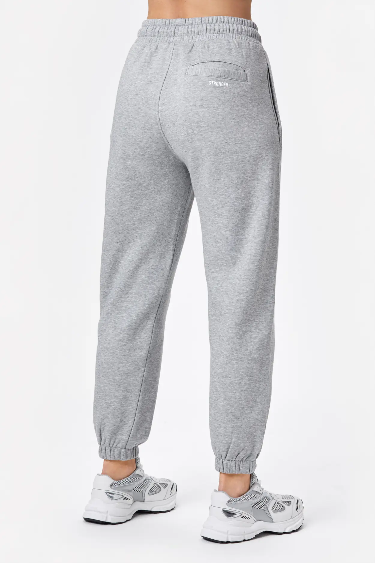 Cotton-blend Sweatpants - Gray melange - Ladies
