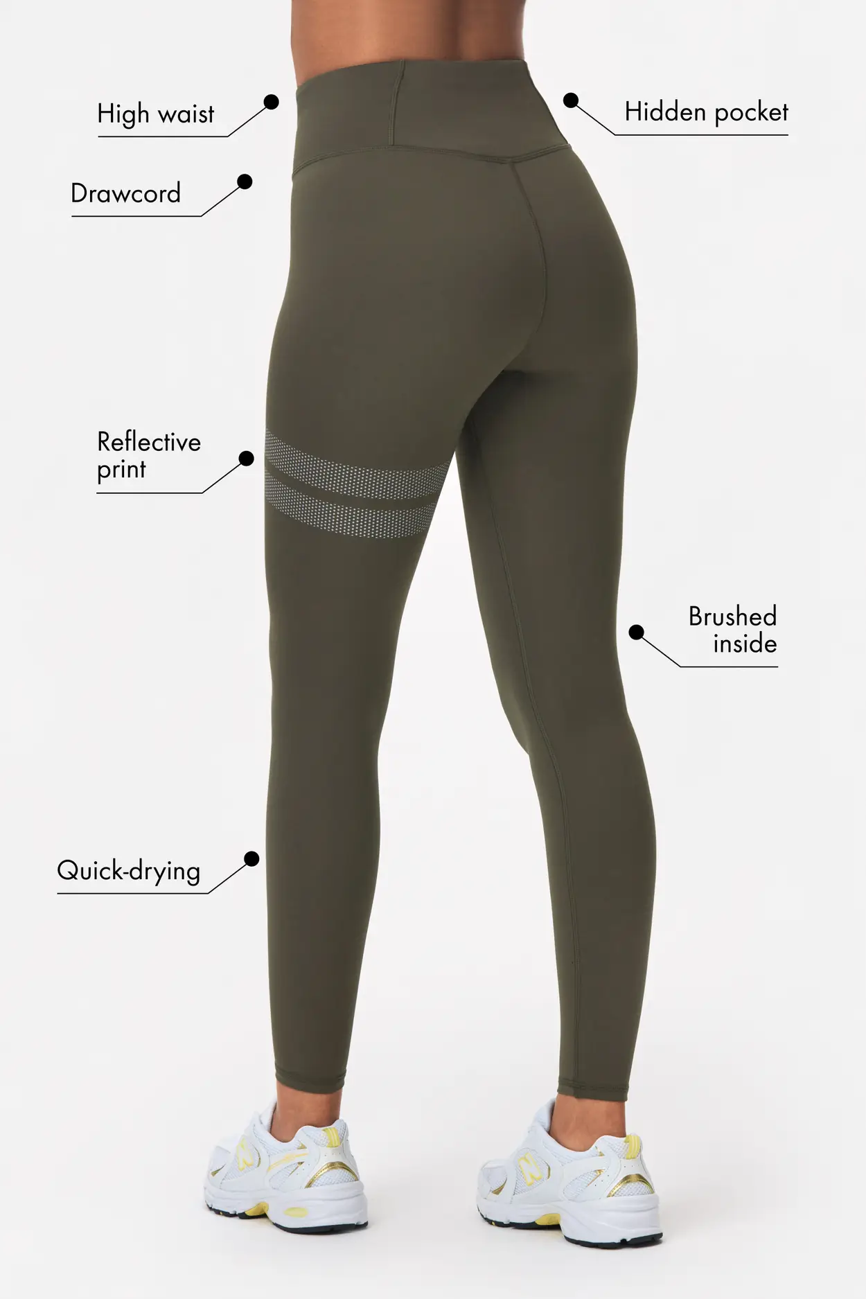 Ventilation Pattern 7/8th nylon workout leggings for women – Grape