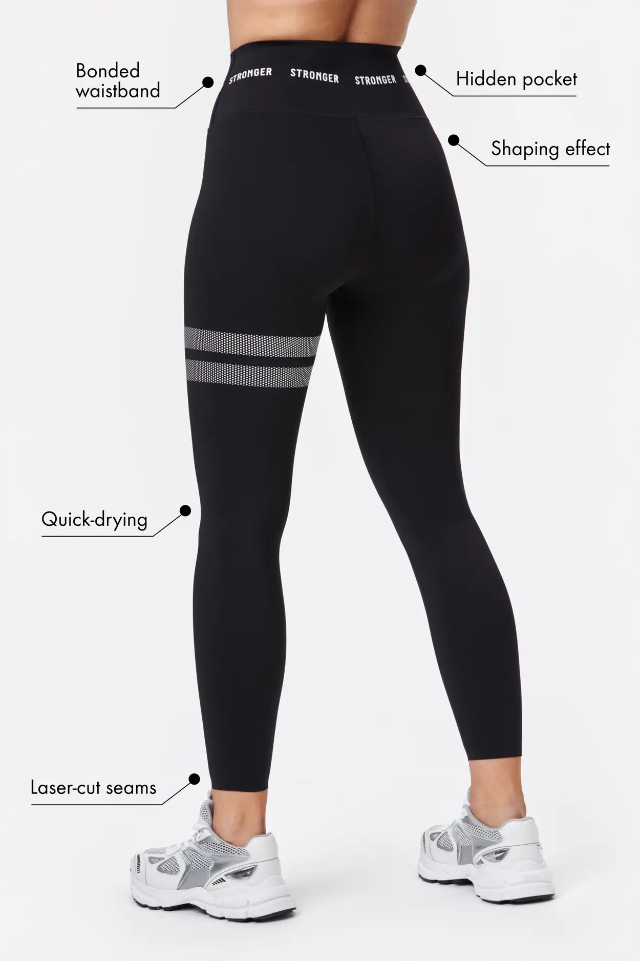 Leggings for Women High Waist Gym Workout Yoga Pants Laser Cut