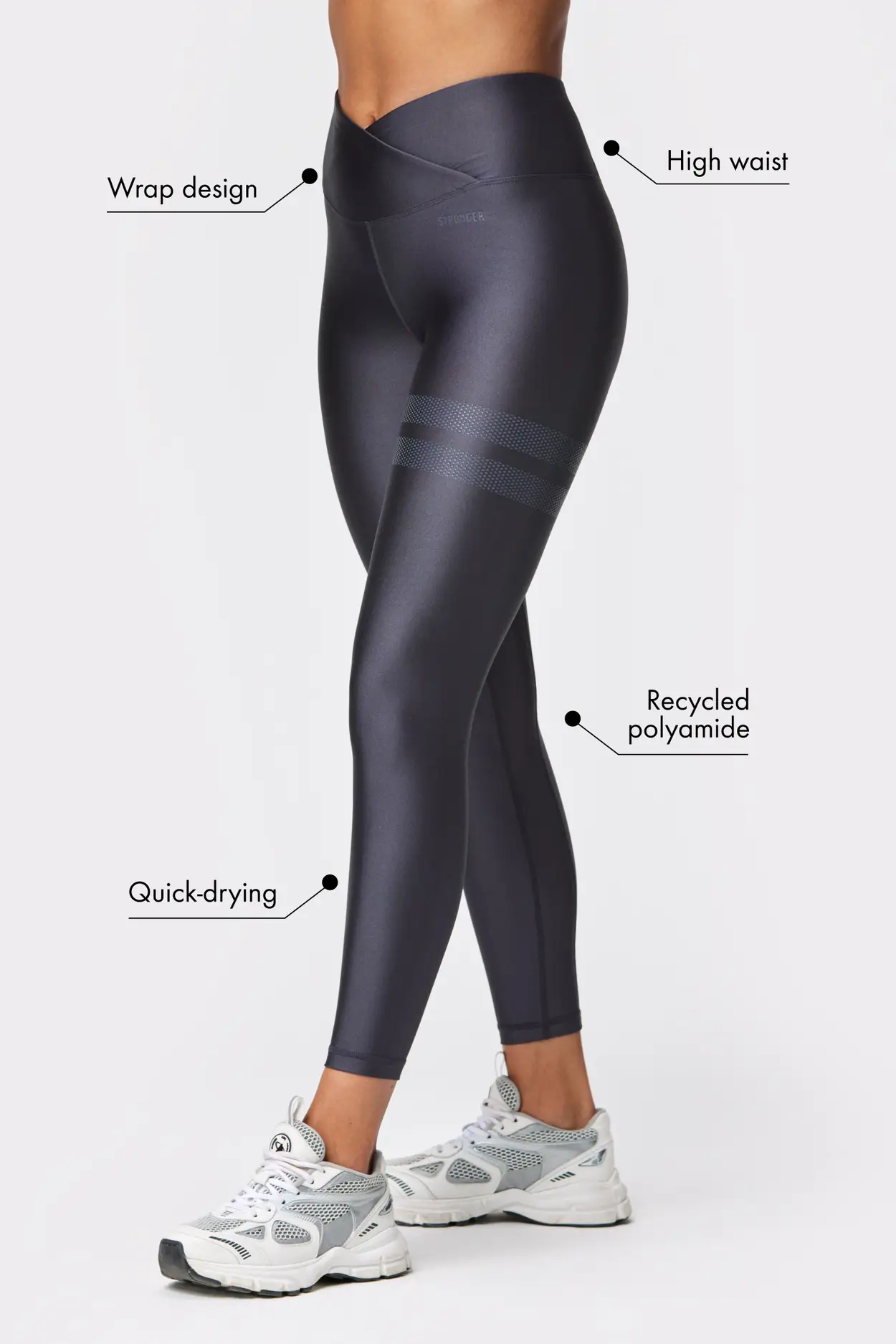 High Waisted Knee Cut Out Leggings – Live N Grace