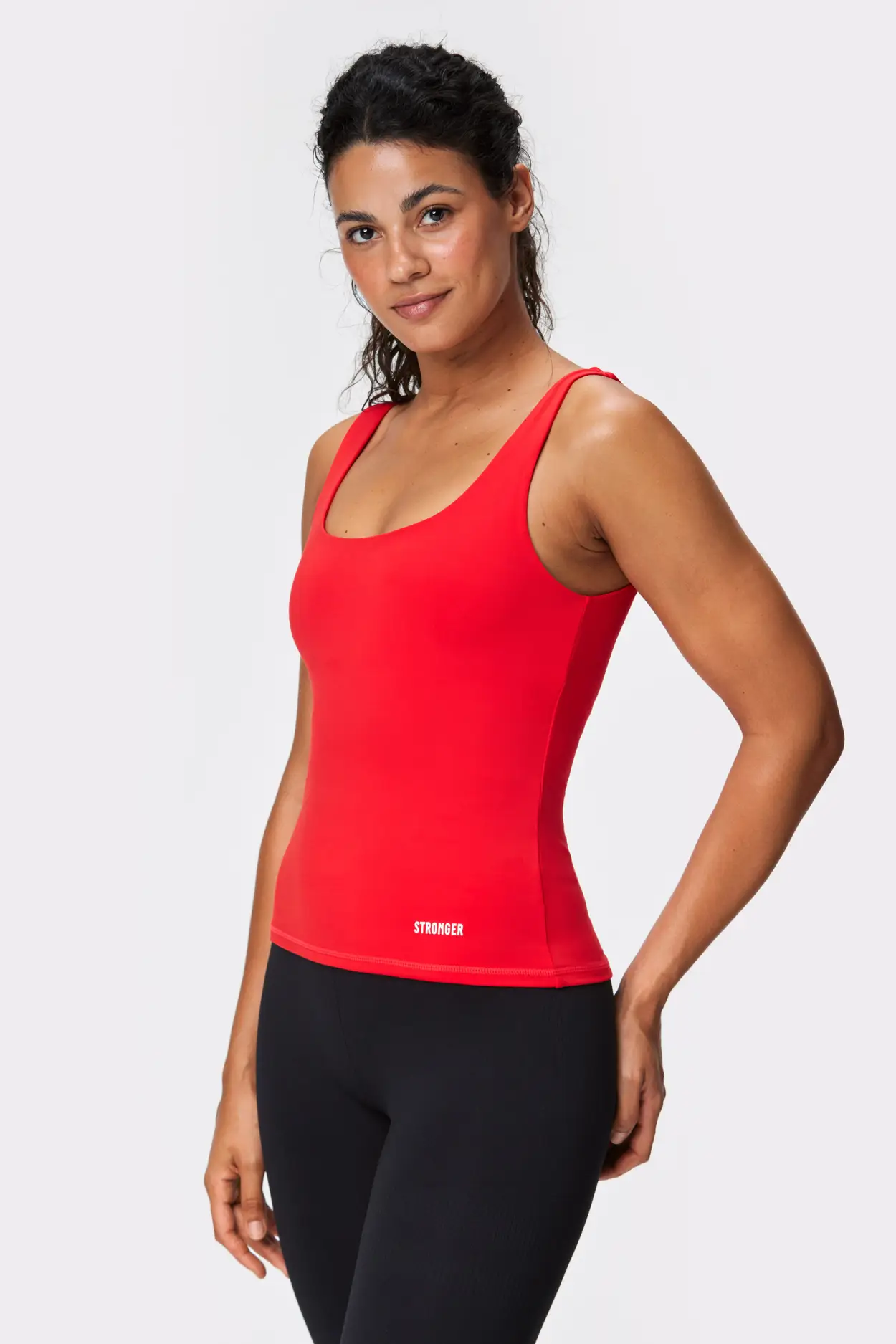 Womens Sleeveless Racerback Tank Loose Fit Banded Bottom Yoga Tank Tops