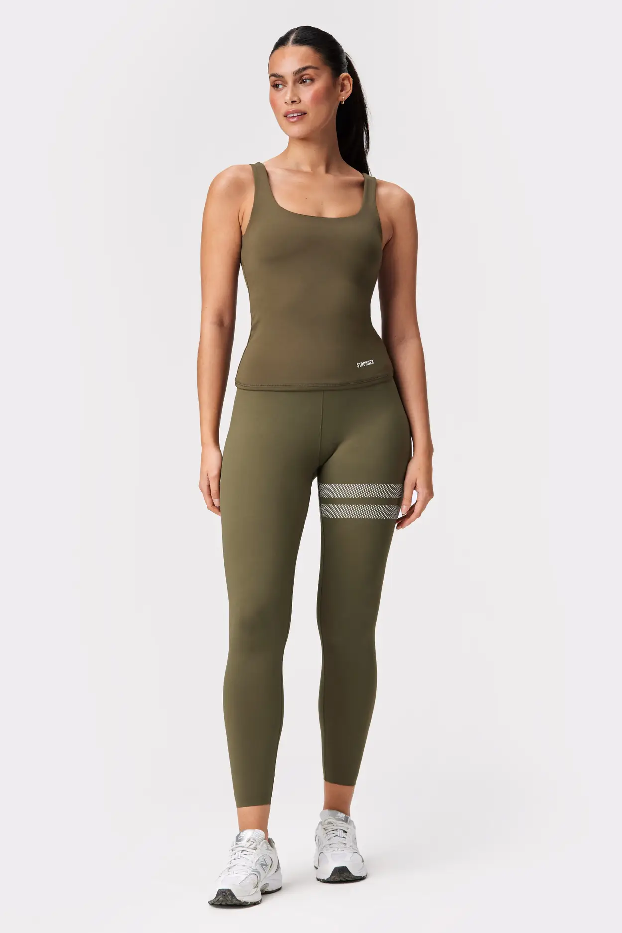All In Motion Ultra High Rise 7/8 Legging Contour Curvy Olive Green Size XS