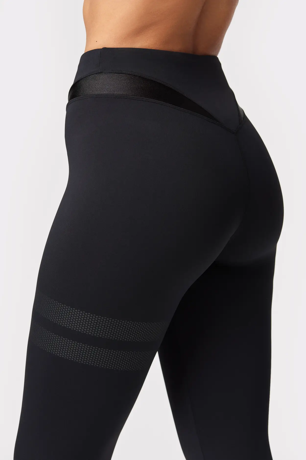 XS nike leg a see leggings in black - with patterned - Depop