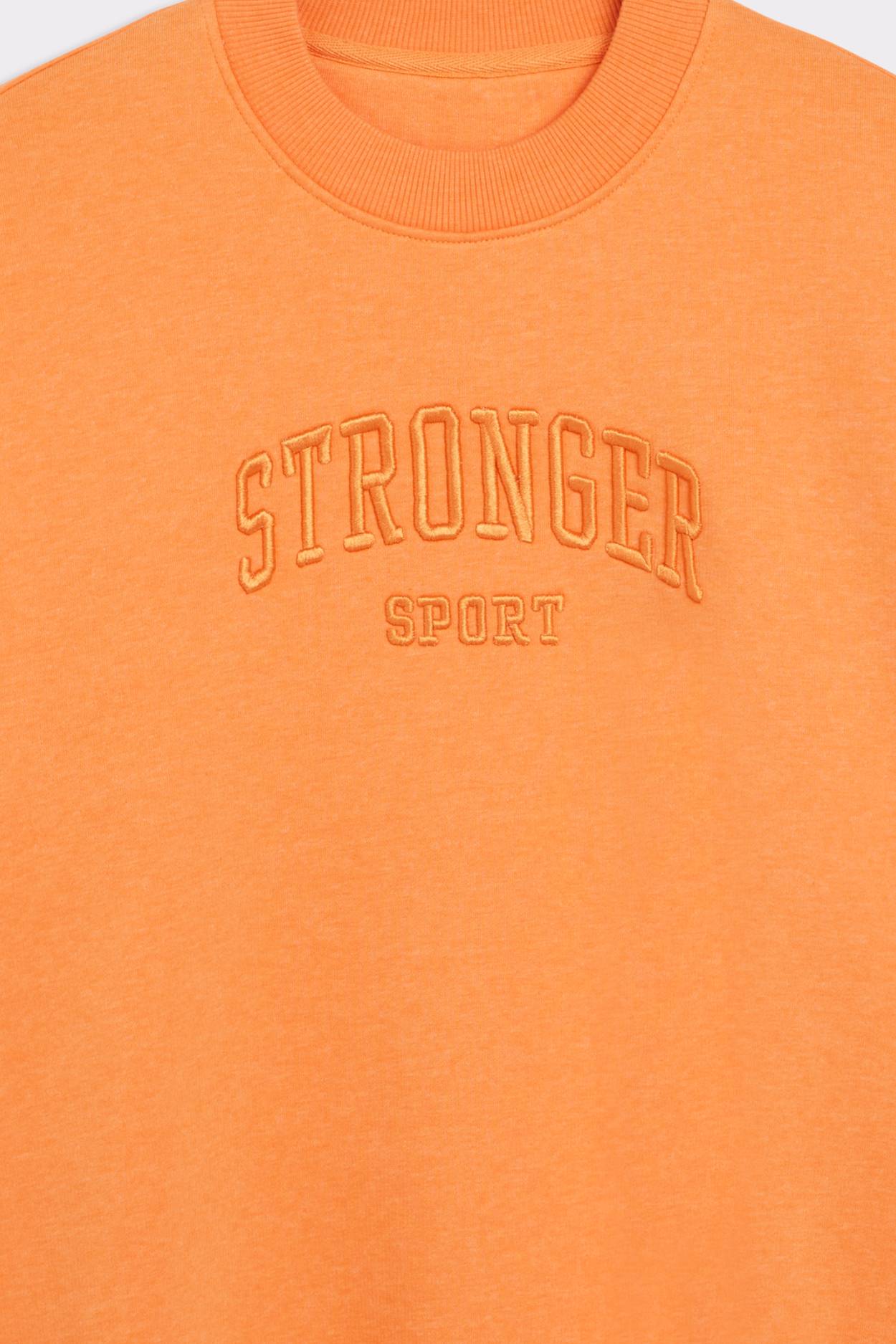 Orange Comfy Sweatshirt | Loose fit | STRONGER
