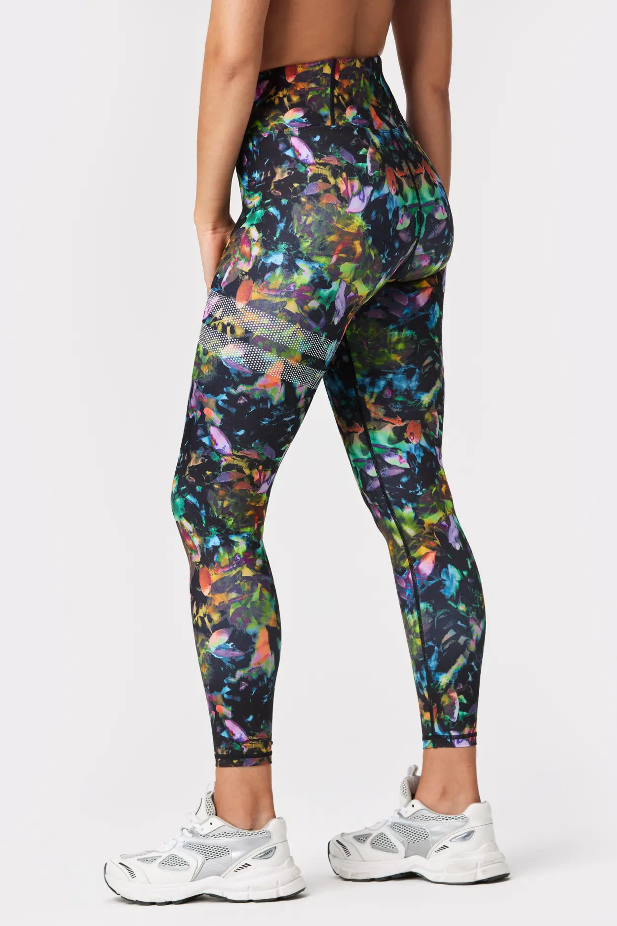 Women's TriDri® performance flower leggings full-length - Savvy Print